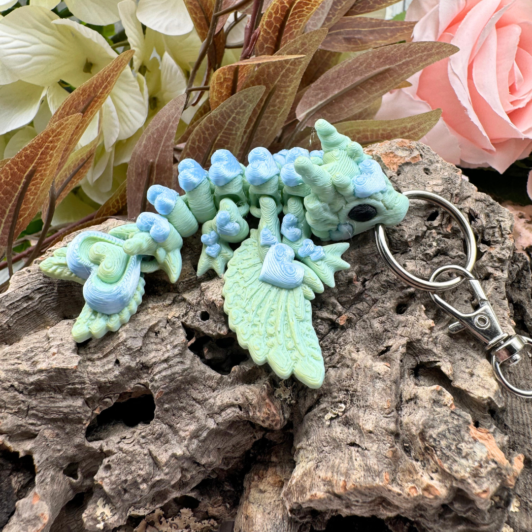 Schlüsselanhänger Herzdrache Tiny