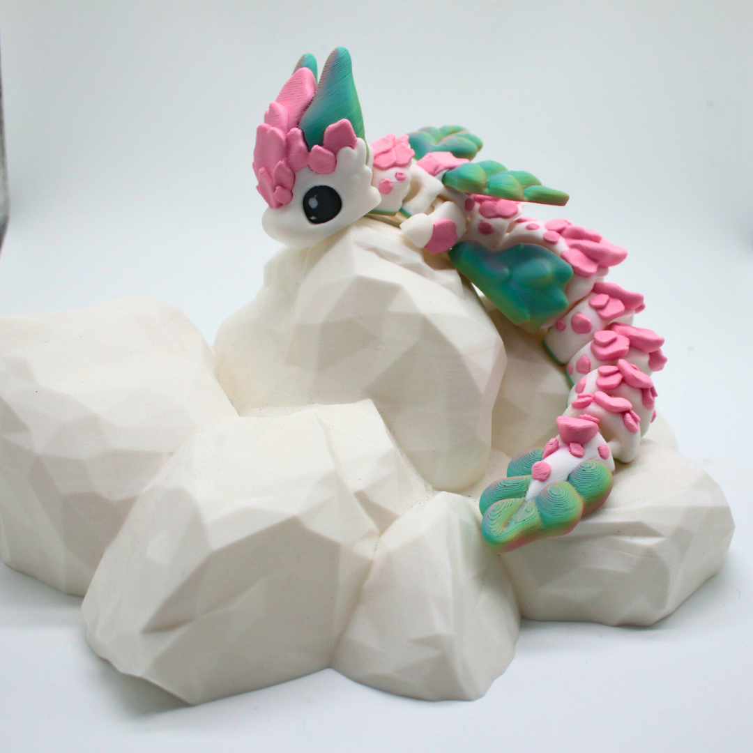Sakurai Drache mit Burg Pastell
