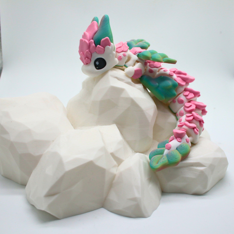 Sakurai Drache mit Burg Pastell