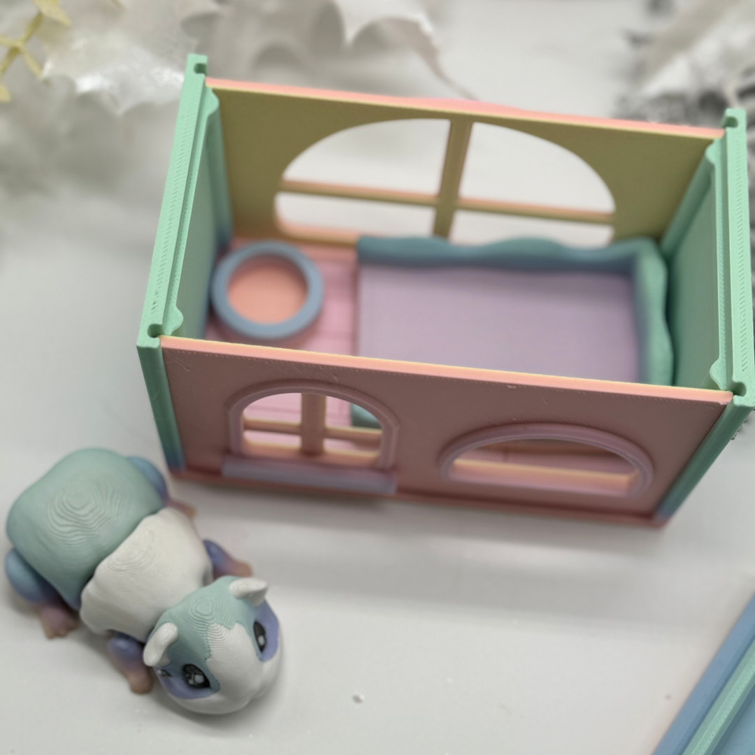 Flexi Meerschweinchen Regenbogen mit Haus