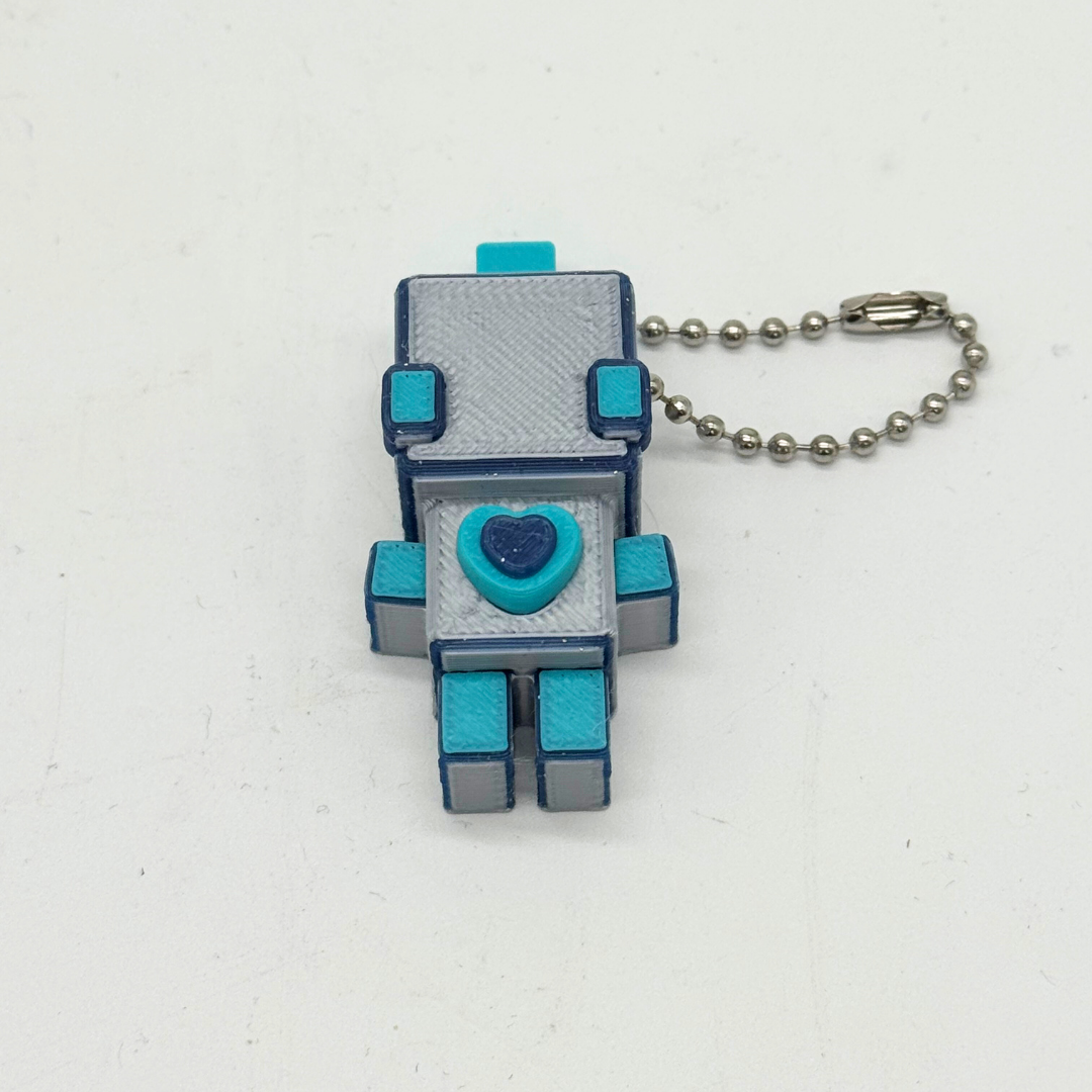 Schlüsselanhänger 8-Bit Roboter