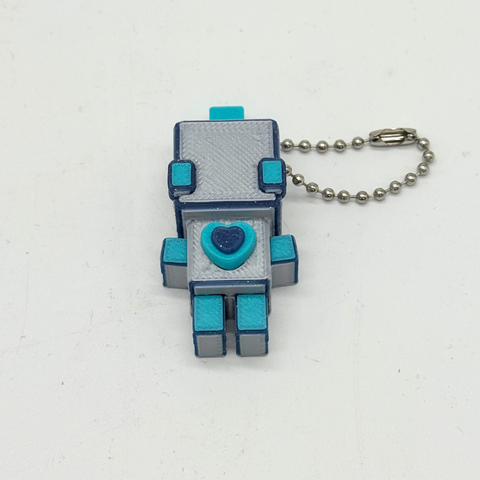 Schlüsselanhänger 8-Bit Roboter