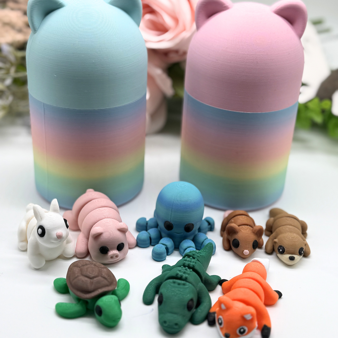 Überraschungscontainer Tierfiguren