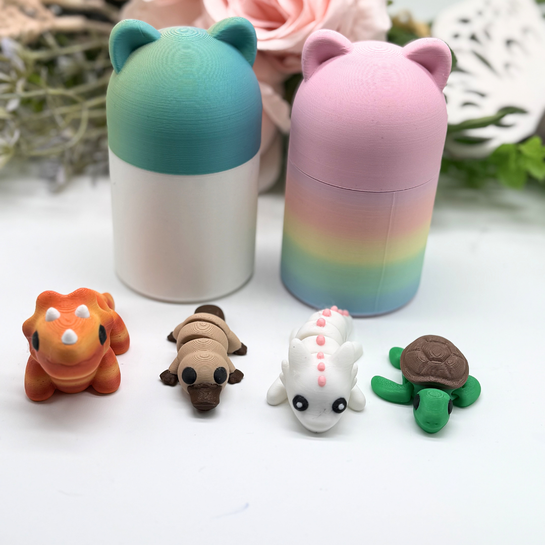 Überraschungscontainer Tierfiguren