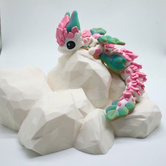 Sakurai Drache mit Burg Pastell