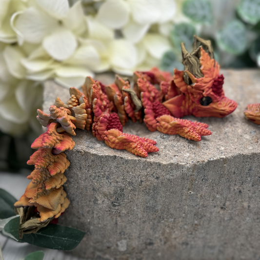Herbst Babydrache Ahornwald/Gold/Bordaux