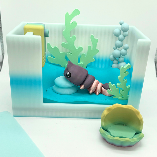 Flexi Garnele mit Aquarium XXL